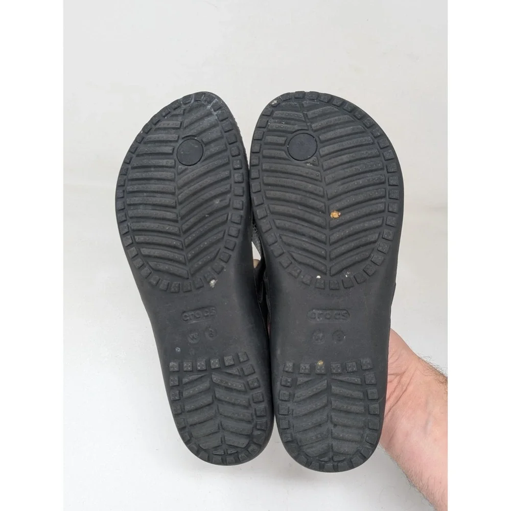 Crocs Kadee II Flip‎ Thong Women's Size 8 Black Sandals Flip Flops Light